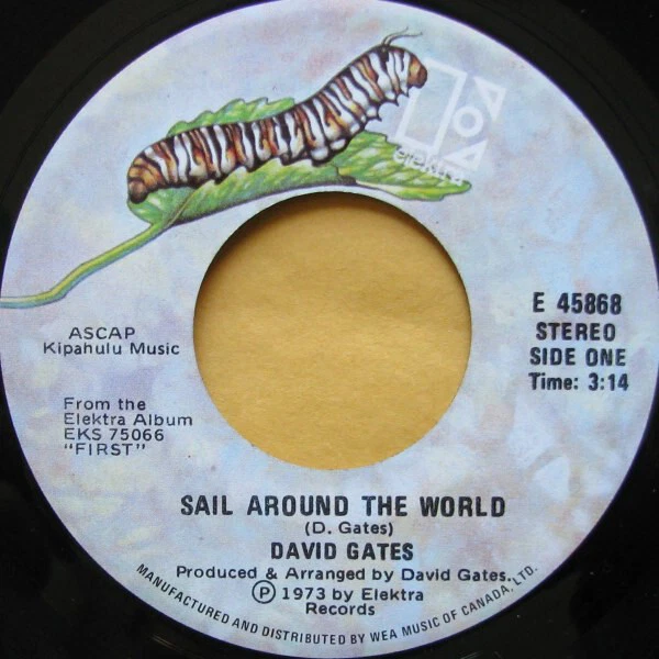 DAVID GATES Sail Around The World Used Vinyl Record 7 I8100z EUR
