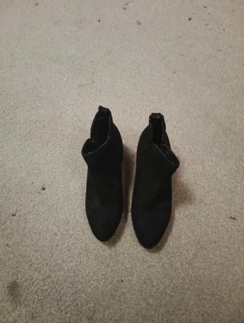 MATALAN BLACK HEELED Boots Size 3 5.00 PicClick UK