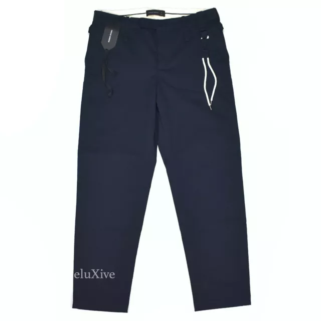 CRAIG GREEN TAPERED Lace-Detailed Loopback Cotton Jersey Sweatpants-Navy-M  32 $143.63 - PicClick