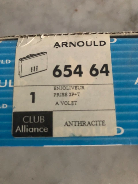 Enjoliveur 2 Pôles + T Avec Volet étanche Blanc – Pour Luminaire Arnould Club