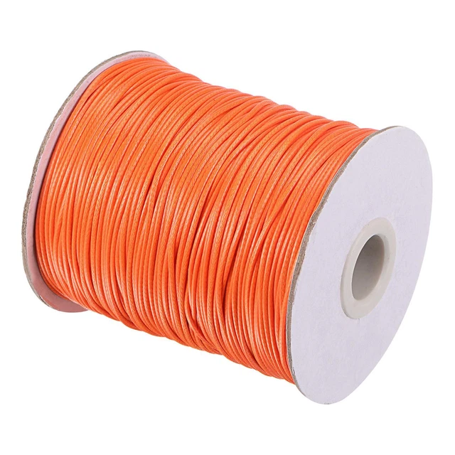 Perlenschnur Herstellung Armband Weben Kunst Faden 1,2mm 158M/Rolle orange
