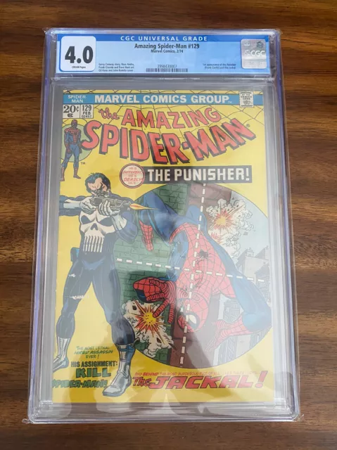 Amazing Spider-Man #129 (1974, Marvel) - CGC 4.0 - 1st Appearance Punisher