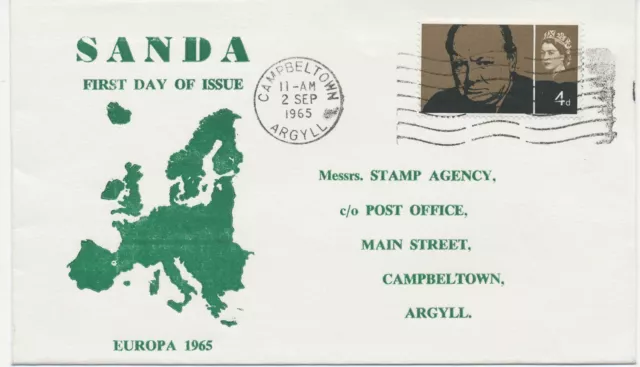 GB SANDA ISLAND COLLECTION 1962/6, 7 different EUROPA-FDC's in superb condition