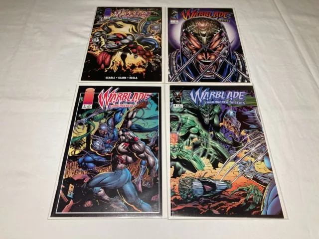 Warblade Endangered Species 1-4 NM to VF/NM 9.4 to 9.0 Complete Series 1995