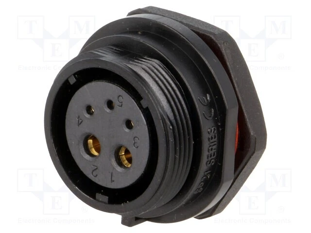 Connettore Impermeabile SP21 Presa Spina A Gomito 3 Pin 25A IP67 Per Cavo Elettrico, Nuovo