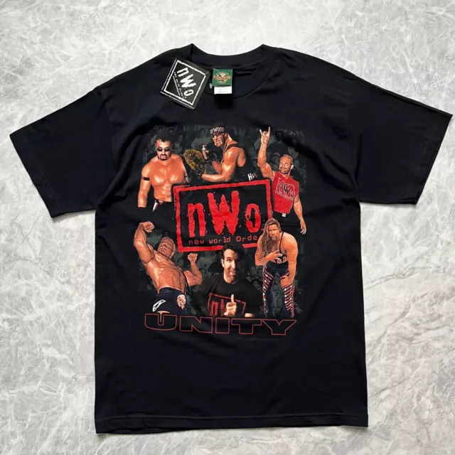 VTG DS 90s NWO WCW UNITY 1998 HULK HOGAN T-SHIRT SIZE L