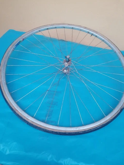 Moyeu Campagnolo Record Et Jante Nisi - Roue Vélo Course 36 Trous - Italie - Occasion