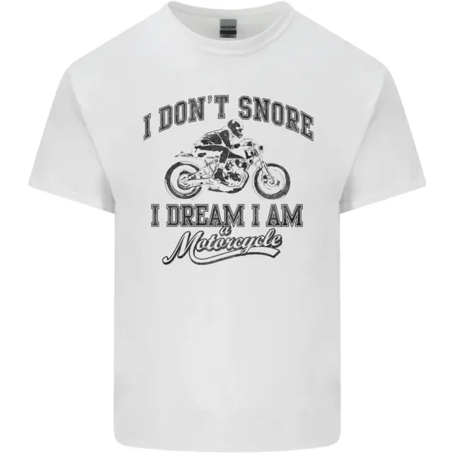 I Dont Snore Motorbike Biker Motorcycle Mens Cotton T-Shirt Tee Top