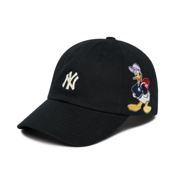 3ACPD011N MLB X Disney Donald Duck Ball Cap Black