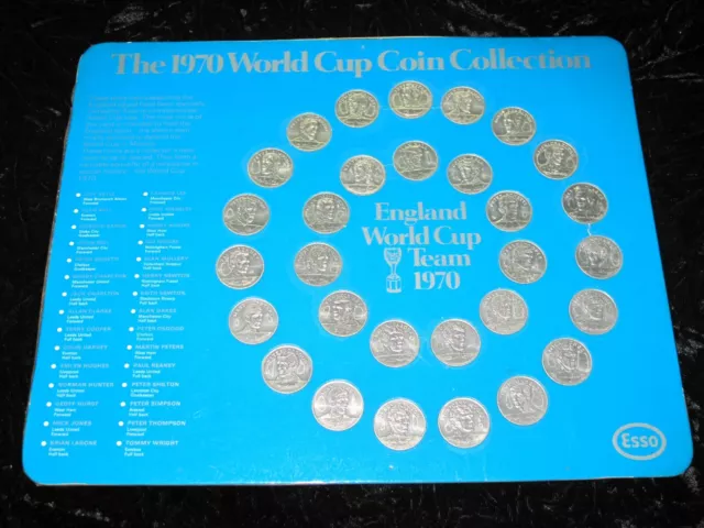 ESSO WORLD CUP COIN COLLECTION 1970 Individual Coins Selection Available