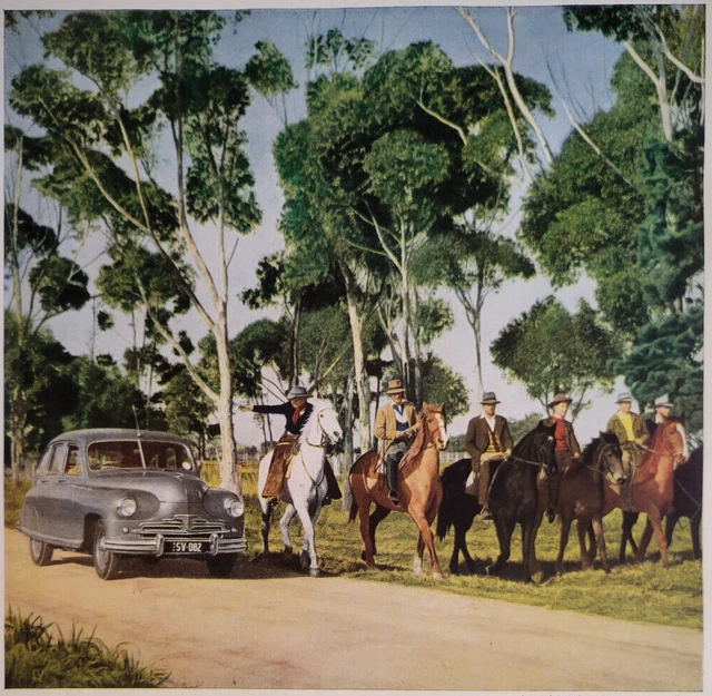 Standard Vanguard Car Australian Outback UK Print Ad 1952 ILN ~14.5x10"