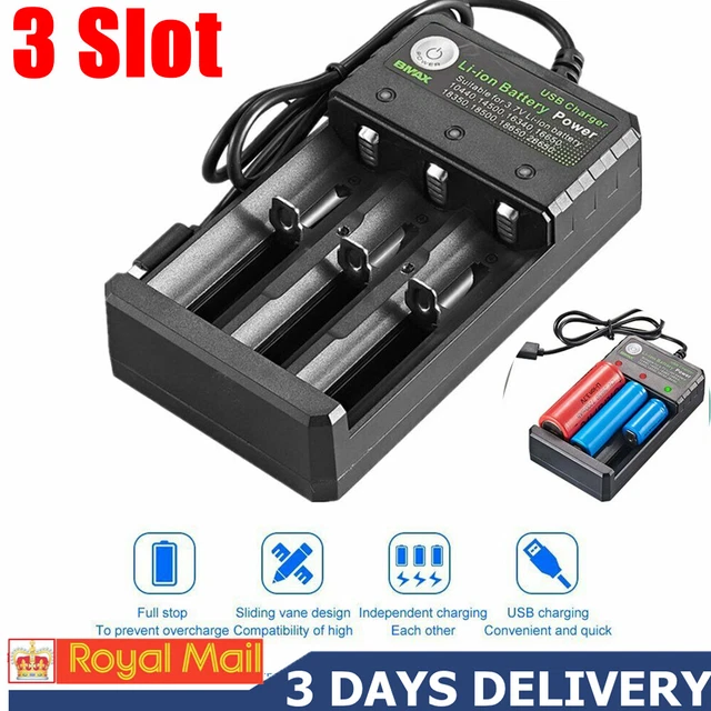 Universal USB Battery Charger 100% Fast Charger AA AAA Rechargeable Batteries UK