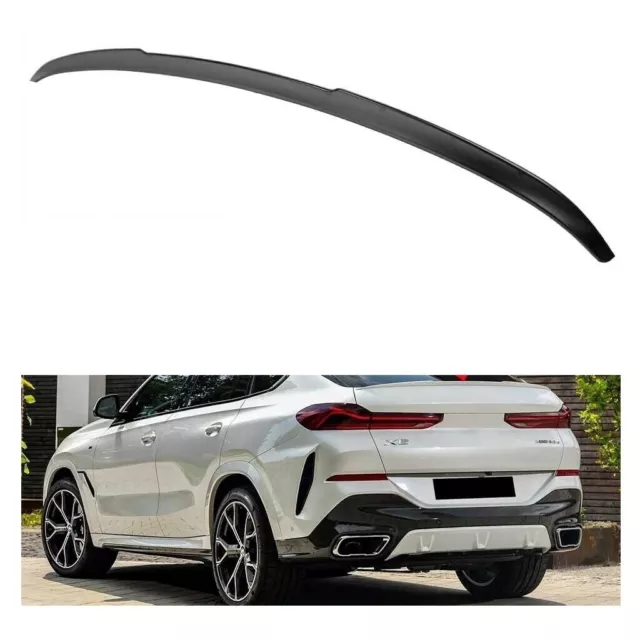 Spoiler Becquet De Coffre Noir Mat Pour Bmw X6 G06 A Partir De 2019