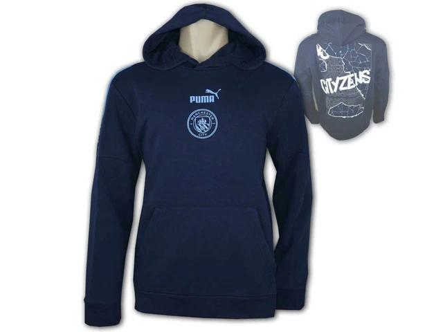 Puma Manchester City Culture Hoodie MCFC Kapuzensweatshirt Cityzens blau S-3XL