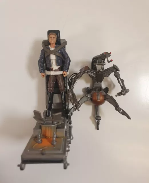 Star Wars Figures - Han Solo With Torture Rack & Destroyer Droid - Hasbro 2007