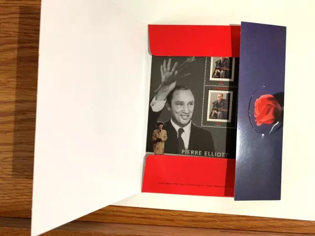 Canada Pierre Trudeau Souvenir Sheet Mint Nh In Folder As Issued 2001 3