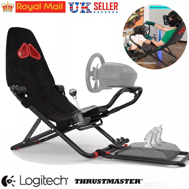 ADJUSTABLE STEERING WHEEL Stand +Racing Seat Logitech G29 G27 G920 Thrustmaster £165.99