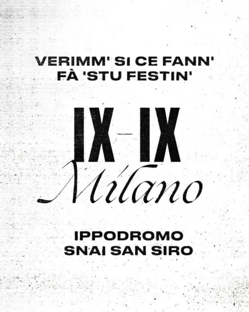 2 Biglietti Concerto Liberato Milano 09/09/2022 Ippodromo SNAI San Siro 