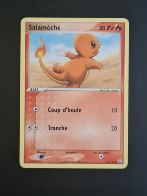 Carte Pokémon Salamèche 58/112 EX Rouge Feu & Vert Feuille VF FR LP