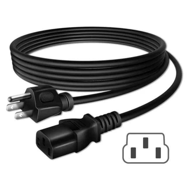 Pkpower 3-Prong 6ft AC POWER CABLE CORD FOR SONY TV KDL-52XBR3 KDL-52XBR4 MAINS