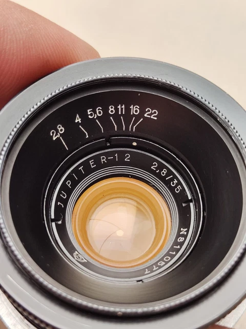 シルバー Jupiter-12 35mm f2.8 コンタックスrfマウント 1