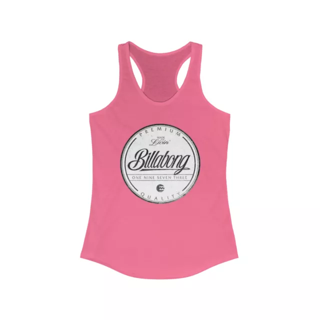 Billabong Outlaw Surf B&W Round Logo Tank Womens