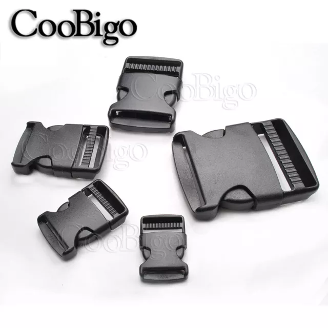 3/4" 1" 2" Plastic Side Release Buckles for Outdoor Backpack Bag Luggage Strap