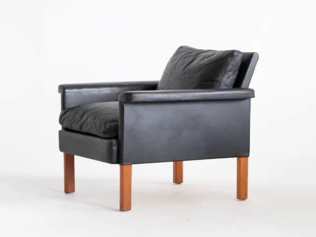 Mid Century Swedish Leather Armchair by Mio