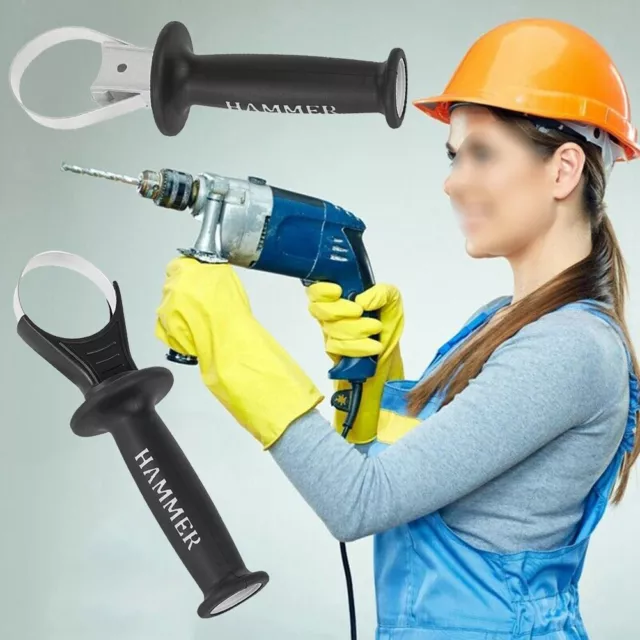 Adjustable Electric Hammer Drill with Thickened Iron Ring Comfortable Grip