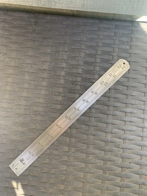 Vintage J Rabone & Sons no 19 Steel Rule patternmakers contraction iron ruler Vintage J Rabone & Sons no 19 Steel Rule patternmakers contraction iron ruler
