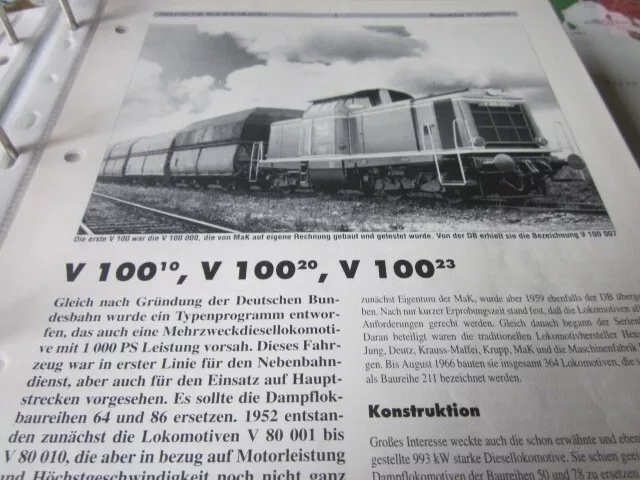 Neben- und Schmalspurbahnen 15 Fahrzeuge V 100. 10, V 100.20, V 100.23