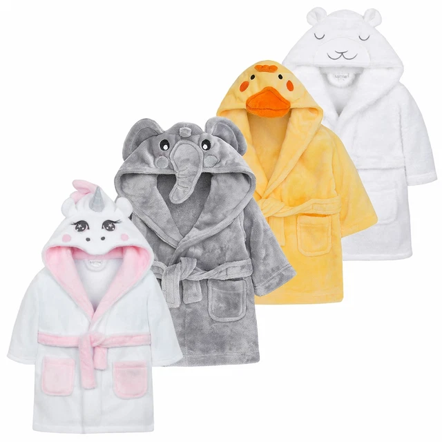 Vestito bambino bambine bambine abito pile novità unicorno anatra elefante