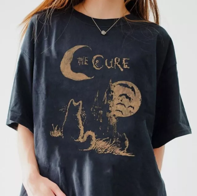 The Cure Cat Tee, 90s Alt Indie Rock, The Cure Rock Band Unisex shirt S-5XL PP21