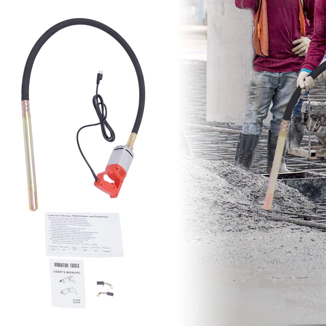 HANDHELD CONCRETE VIBRATOR,VIBRATING Rod 1300W Cordless Concrete