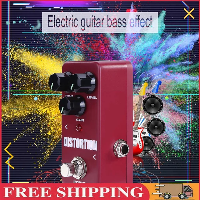 KOKKO Guitar Effect Pedal Distortion Block 9V Adapter Power Supply Accessories