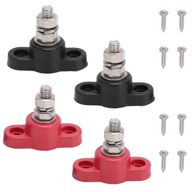 Vaguelly Lot De 4 Pinces Crocodile Batterie – Cuivre Robuste, Pinces De Charge & Test Pour Voiture, Camion, Usage Atelier