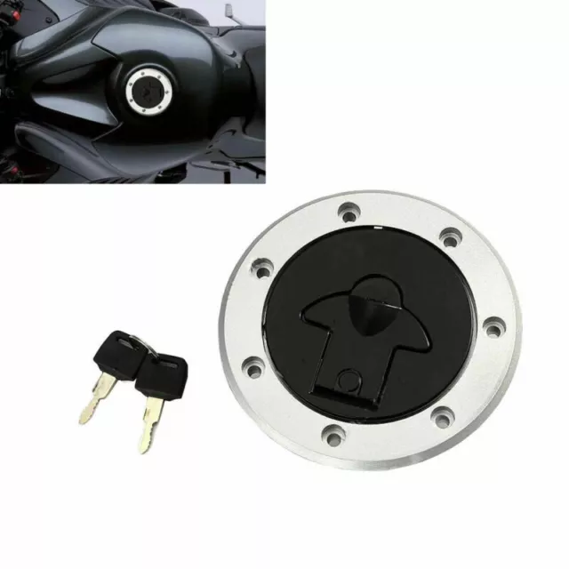 Tan Fuel Gas Cap Lock Key pour Kawasaki ZR400-D1/ZR250 ZXR750/GPZ ZX-11 ZZR1100 3