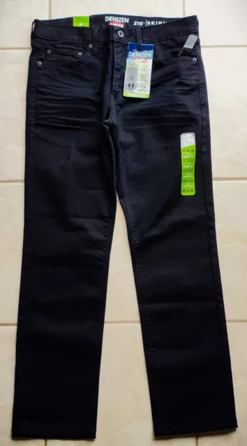 Brand New Denizen by Levi's 32x30 (Actual Measurements) Slim Fit BLACK Jeans