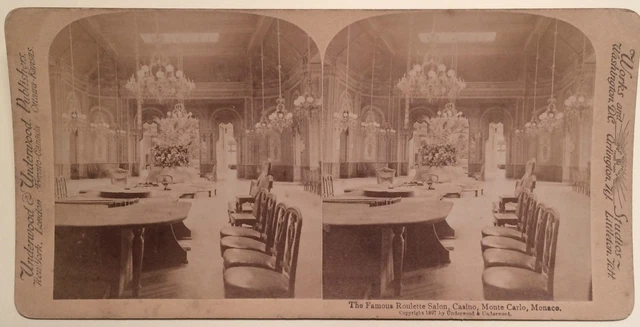 Monte-Carlo Monaco Kasino photo stereo vintage