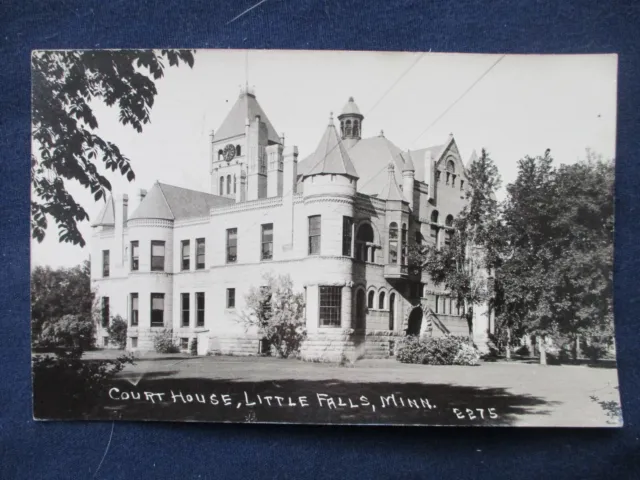 RP Little Falls Minnesota Court House ca1930 Postcard
