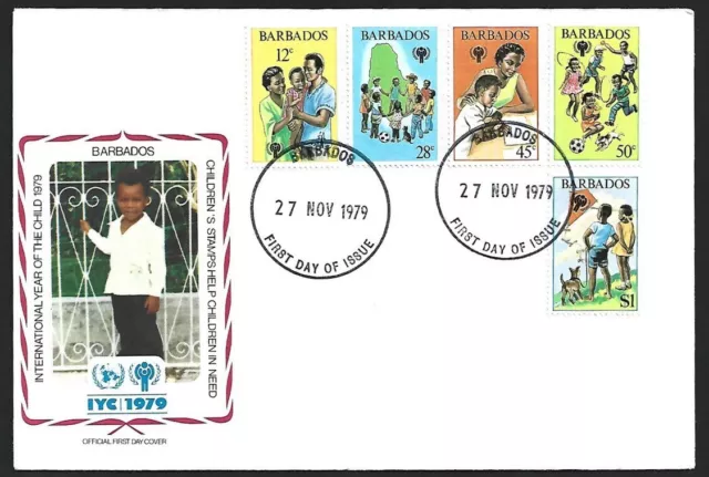 (AOP) Barbados 1979 IYC International Year of the Child FDC