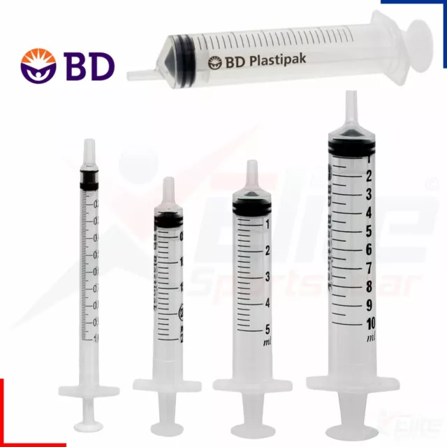 BD Sterile Syringes 1ml 2ml 5ml 10ml 20ml 30ml 50ml Plastipak Hypodermic Syringe