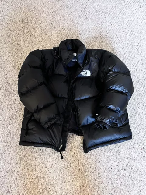 The North Face 700 Down Insulated Hooded Black/Gre Puffer Jacket Men’s XL *READ*