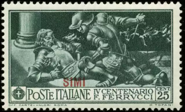 Italy, Aegean Islands, Simi Scott #13 Mint Never Hinged