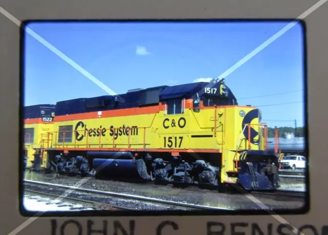 Original '84 Kodachrome Slide C&O Chesapeake Ohio CS 1517 GP15-T Riverdale  40O8