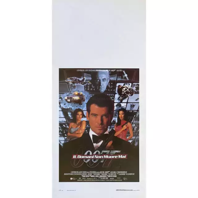DEMAIN NE MEURT JAMAIS Affiche de film  - 33x71 cm. - 1997 - Pierce Brosnan, Jam
