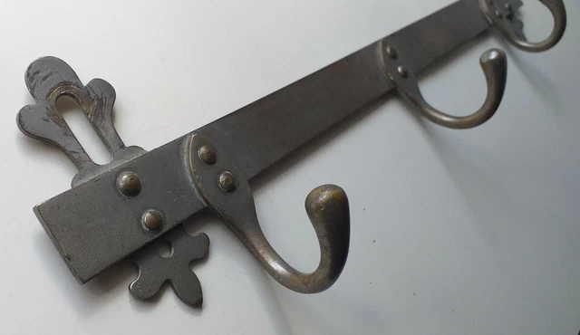 Antique Nickel plated Brass Coat Hanger 2