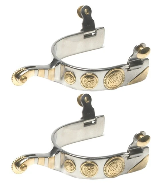 Jacks 11091 Stainless Steel Roping Spurs