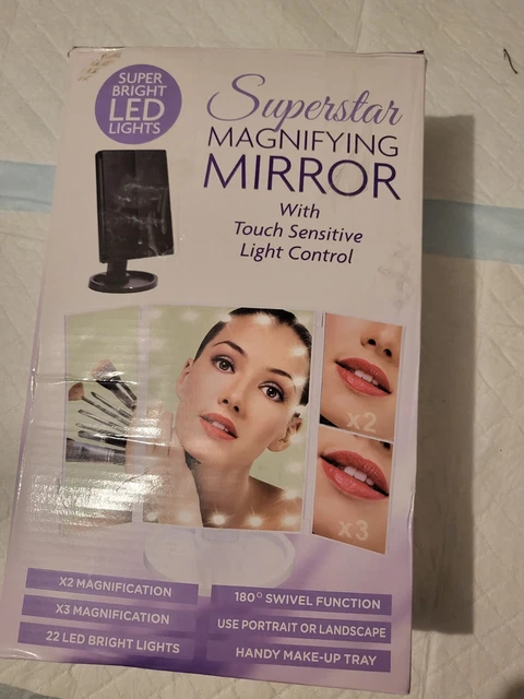 BAUER PRO SUPERSTAR Magnifying Mirror Bright Led Lights Check
