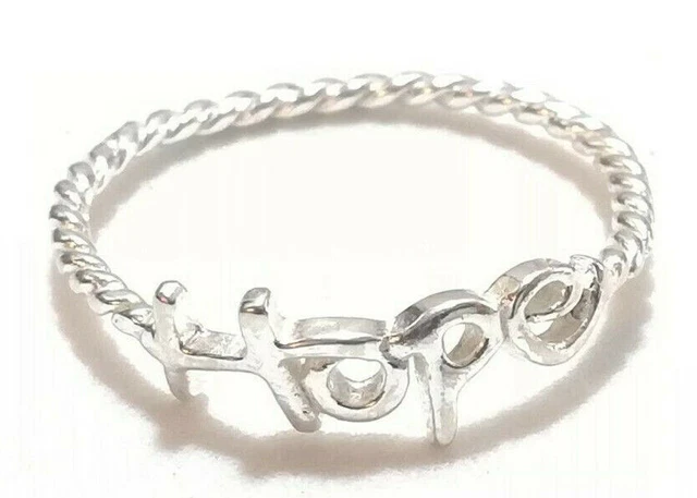 ANELLO HOPE PETITE REALIZZATO IN ARGENTO STERLING 925 HOPE / MISURA. 17,2 mm